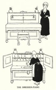 The Dresser-Piano by William Heath Robinson