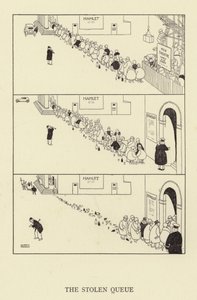 The Stolen Queue by William Heath Robinson