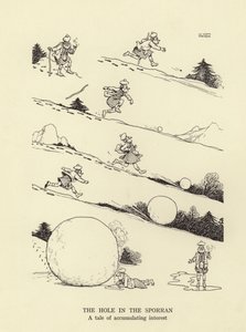 The hole in the sporran, a tale of accumulating interest by William Heath Robinson