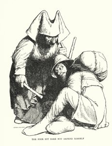 The Poor Sot Dare Not Defend Himself by William Heath Robinson