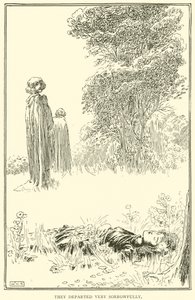 They departed very sorrowfully by William Heath Robinson