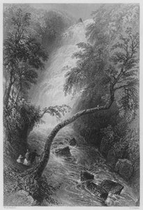 Torc Cascade by William Henry (after) Bartlett
