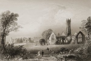 Augustinian Abbey at Adare, County Limerick, Ireland, from 
