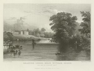 Braxted Lodge, near Witham, Essex, the Seat of P Ducane, Esquire by William Henry Bartlett