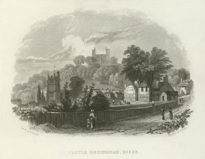 Castle Hedingham, Essex by William Henry Bartlett
