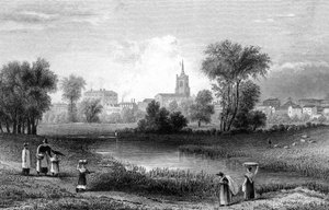 Chelmsford, Essex, engraved by John Rogers, 1831 by William Henry Bartlett