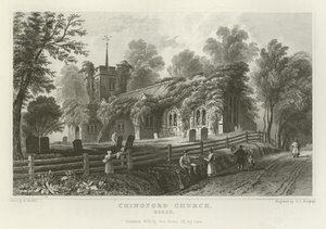 Chingford Church, Essex by William Henry Bartlett