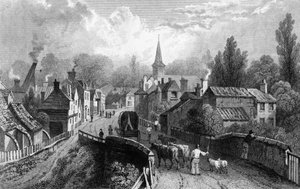Chipping Ongar, Essex, Engraved by Henry Adlard, 1832
