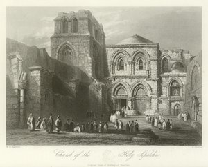 Church of the Holy Sepulchre, Jerusalem by William Henry Bartlett