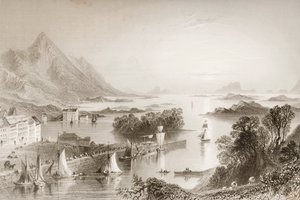 Clew Bay seen from Westport, County Mayo, from 