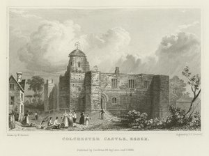 Colchester Castle, Essex by William Henry Bartlett