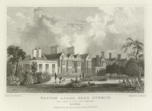 Easton Lodge, near Great Dunmow, the Seat of Viscount Maynard, Essex by William Henry Bartlett