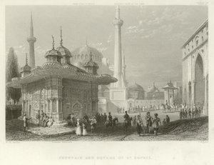 Fountain and Square of St Sophia, Constantinople