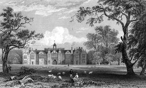 Gosfield Hall, Essex, engraved by Robert Sands