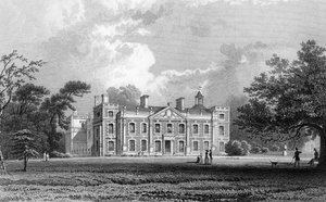 Hill Hall, near Epping, Essex, engraved by Samuel Lacey, 1831