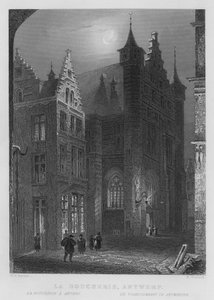 La Boucherie, Antwerp by William Henry Bartlett