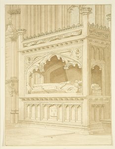 Monument to William Canynges in St Mary Redcliffe by William Henry Bartlett