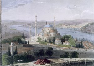 Mosque and Tomb of Suleiman, c.1850 by William Henry Bartlett