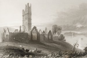 Moyne Abbey, County Mayo, Ireland, from 