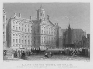 Palace and Old Church, Amsterdam