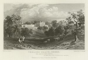 Terling Place, Essex, the Seat of General Strutt by William Henry Bartlett