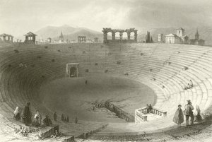 The Amphitheatre, Verona by William Henry Bartlett