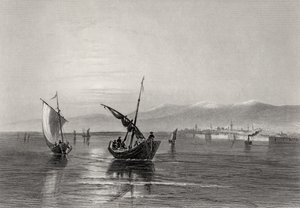 The Balkans, Bulgaria, from Near Widden, engraved by J. Godfrey by William Henry Bartlett