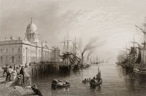 The Custom House, Dublin, from 