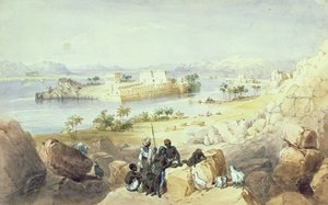 The Island of Philae, looking down the River Nile by William Henry Bartlett