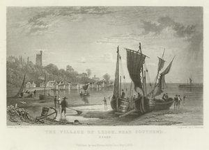 The Village of Leigh, near Southend, Essex by William Henry Bartlett