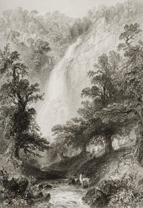 The Waterfall, Powerscourt, County Wicklow, Ireland, from 