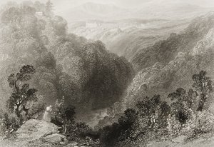 View of Powerscourt from the Dargle, County Wicklow, from 