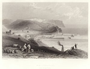 Whitehaven, with St Bees-head by William Henry Bartlett