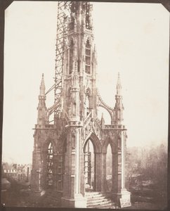 Scott Monument before Completion, Edinburgh by William Henry Fox Talbot