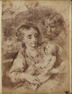 The Holy Family with Three Cherubim by William Henry Fox Talbot