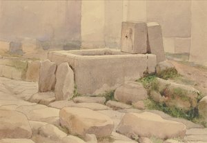 Pompeian Fountain and Horse Trough by William Henry Holmes