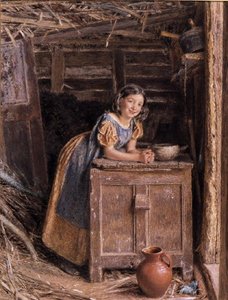 A Rustic Beauty by William Henry Hunt