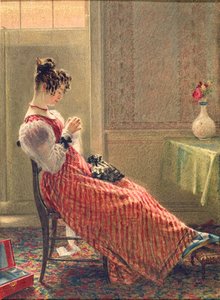 Lady Sewing, c.1830