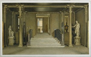 North Entrance Hall at Chatsworth House by William Henry Hunt