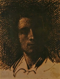 Portrait of J. E. Millais by William Henry Hunt