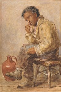 Portrait of a Young Man with a Slate by William Henry Hunt
