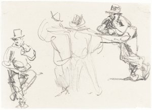 Studies of a Male Figure