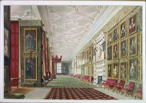 The Long Gallery, Hardwick by William Henry Hunt