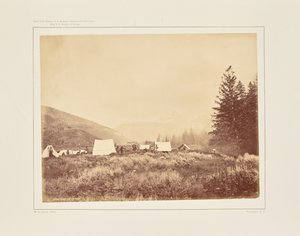 Camp at the Mouth of Teton Canyon by William Henry Jackson