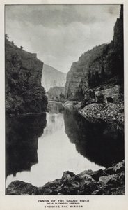 Canyons of Colorado: Canon of the Grand River, Near Glenwood Springs, Showing the Mirror by William Henry Jackson