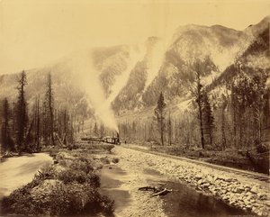 Chalk Creek Canyon by William Henry Jackson