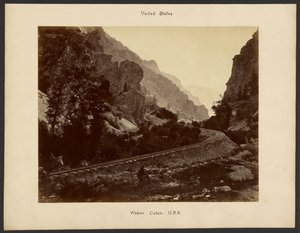 [Weber Canyon, Union Pacific Railroad] by William Henry Jackson