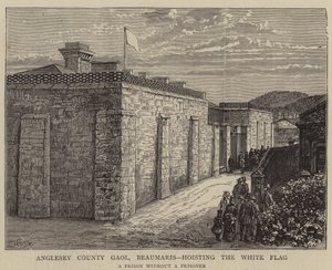 Anglesey County Gaol, Beaumaris, hosting the White Flag