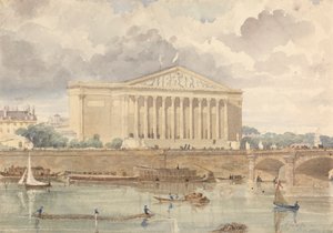 Chambre des Députés et Pont Louis XVI, July 30, 1828, 6 o