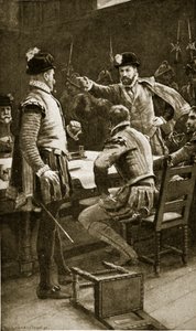 Regent Moray arrests his enemies, illustration from 